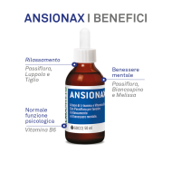 Ansionax i benefici: rilassamento e benessere mentale con passiflora, biancospino, melissa e vitamina B6 - ScegliNatura