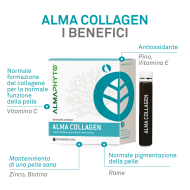 Principali benefici Alma Collagen: idratazione, tonicità ed elasticità della pelle con collagene marino - ScegliNatura